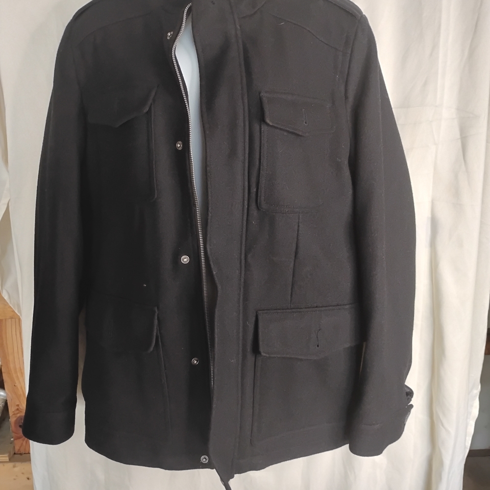 Dockers Black Military Field Jacket